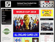 Tablet Screenshot of halsteadtownfc.com